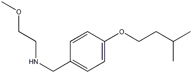 (2-methoxyethyl)({[4-(3-methylbutoxy)phenyl]methyl})amine Structure