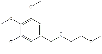 (2-methoxyethyl)[(3,4,5-trimethoxyphenyl)methyl]amine Structure