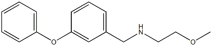 (2-methoxyethyl)[(3-phenoxyphenyl)methyl]amine Structure