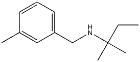 (2-methylbutan-2-yl)[(3-methylphenyl)methyl]amine Structure