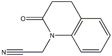 (2-oxo-3,4-dihydroquinolin-1(2H)-yl)acetonitrile 구조식 이미지