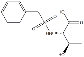 (2S,3R)-2-[(benzylsulfonyl)amino]-3-hydroxybutanoic acid 구조식 이미지