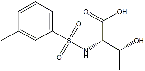 (2S,3R)-3-hydroxy-2-{[(3-methylphenyl)sulfonyl]amino}butanoic acid Structure