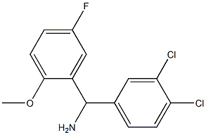 (3,4-dichlorophenyl)(5-fluoro-2-methoxyphenyl)methanamine 구조식 이미지