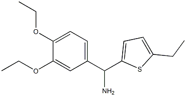 (3,4-diethoxyphenyl)(5-ethylthiophen-2-yl)methanamine 구조식 이미지