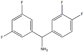 (3,4-difluorophenyl)(3,5-difluorophenyl)methanamine Structure