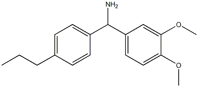 (3,4-dimethoxyphenyl)(4-propylphenyl)methanamine 구조식 이미지