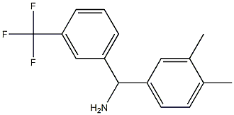 (3,4-dimethylphenyl)[3-(trifluoromethyl)phenyl]methanamine Structure