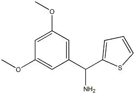 (3,5-dimethoxyphenyl)(thiophen-2-yl)methanamine Structure