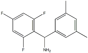 (3,5-dimethylphenyl)(2,4,6-trifluorophenyl)methanamine 구조식 이미지