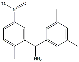 (3,5-dimethylphenyl)(2-methyl-5-nitrophenyl)methanamine 구조식 이미지