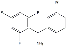 (3-bromophenyl)(2,4,6-trifluorophenyl)methanamine Structure