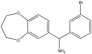 (3-bromophenyl)(3,4-dihydro-2H-1,5-benzodioxepin-7-yl)methanamine 구조식 이미지