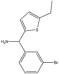 (3-bromophenyl)(5-ethylthiophen-2-yl)methanamine Structure