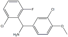 (3-chloro-4-methoxyphenyl)(2-chloro-6-fluorophenyl)methanamine 구조식 이미지