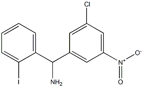 (3-chloro-5-nitrophenyl)(2-iodophenyl)methanamine 구조식 이미지