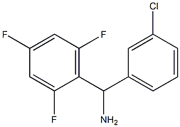 (3-chlorophenyl)(2,4,6-trifluorophenyl)methanamine 구조식 이미지