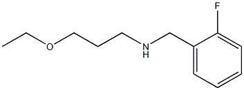 (3-ethoxypropyl)[(2-fluorophenyl)methyl]amine Structure