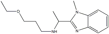 (3-ethoxypropyl)[1-(1-methyl-1H-1,3-benzodiazol-2-yl)ethyl]amine 구조식 이미지