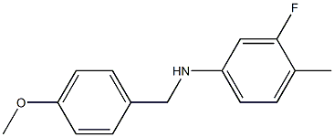 (3-fluoro-4-methylphenyl)(4-methoxyphenyl)methylamine Structure