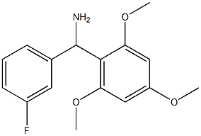 (3-fluorophenyl)(2,4,6-trimethoxyphenyl)methanamine Structure