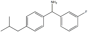 (3-fluorophenyl)[4-(2-methylpropyl)phenyl]methanamine 구조식 이미지