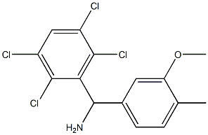 (3-methoxy-4-methylphenyl)(2,3,5,6-tetrachlorophenyl)methanamine Structure