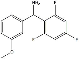 (3-methoxyphenyl)(2,4,6-trifluorophenyl)methanamine 구조식 이미지