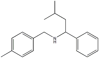 (3-methyl-1-phenylbutyl)[(4-methylphenyl)methyl]amine 구조식 이미지