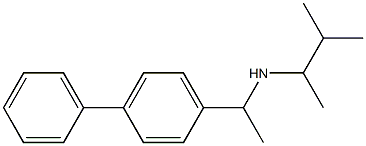 (3-methylbutan-2-yl)[1-(4-phenylphenyl)ethyl]amine Structure