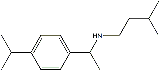 (3-methylbutyl)({1-[4-(propan-2-yl)phenyl]ethyl})amine Structure