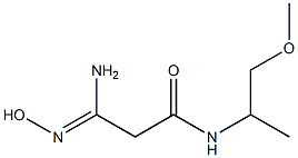 (3Z)-3-amino-3-(hydroxyimino)-N-(2-methoxy-1-methylethyl)propanamide Structure