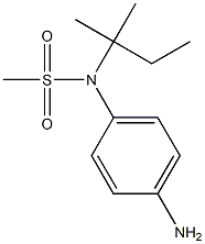 (4-aminophenyl)-N-(2-methylbutan-2-yl)methanesulfonamide Structure