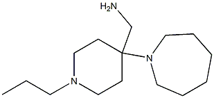 (4-azepan-1-yl-1-propylpiperidin-4-yl)methylamine Structure