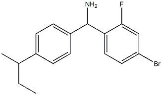 (4-bromo-2-fluorophenyl)[4-(butan-2-yl)phenyl]methanamine Structure