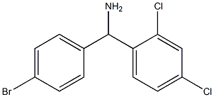 (4-bromophenyl)(2,4-dichlorophenyl)methanamine 구조식 이미지