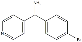 (4-bromophenyl)(pyridin-4-yl)methanamine Structure