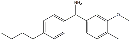 (4-butylphenyl)(3-methoxy-4-methylphenyl)methanamine Structure