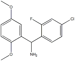 (4-chloro-2-fluorophenyl)(2,5-dimethoxyphenyl)methanamine 구조식 이미지