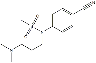 (4-cyanophenyl)-N-[3-(dimethylamino)propyl]methanesulfonamide 구조식 이미지