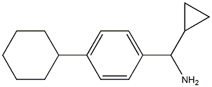 (4-cyclohexylphenyl)(cyclopropyl)methanamine Structure