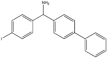 (4-iodophenyl)(4-phenylphenyl)methanamine 구조식 이미지