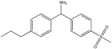 (4-methanesulfonylphenyl)(4-propylphenyl)methanamine 구조식 이미지