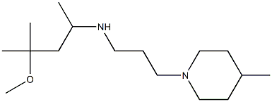 (4-methoxy-4-methylpentan-2-yl)[3-(4-methylpiperidin-1-yl)propyl]amine 구조식 이미지