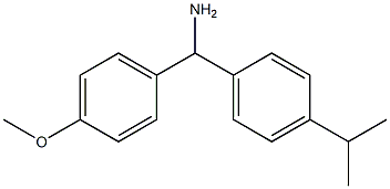 (4-methoxyphenyl)[4-(propan-2-yl)phenyl]methanamine 구조식 이미지