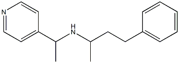 (4-phenylbutan-2-yl)[1-(pyridin-4-yl)ethyl]amine Structure