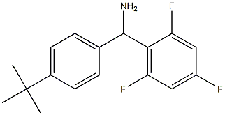 (4-tert-butylphenyl)(2,4,6-trifluorophenyl)methanamine Structure