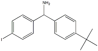 (4-tert-butylphenyl)(4-iodophenyl)methanamine Structure