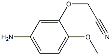 (5-amino-2-methoxyphenoxy)acetonitrile Structure