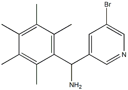 (5-bromopyridin-3-yl)(2,3,4,5,6-pentamethylphenyl)methanamine Structure
